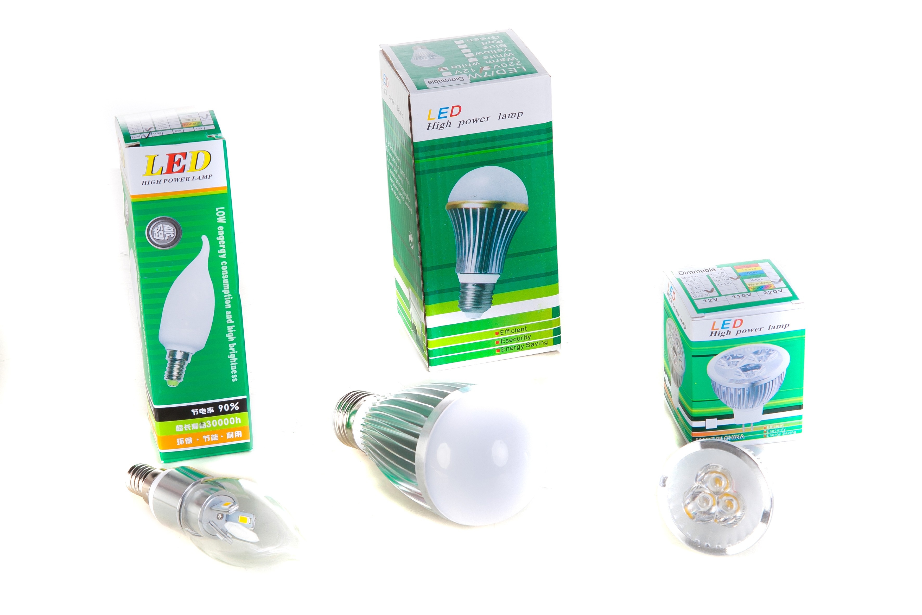 LED bespaarbox 1 - 9 stuks ledlampen